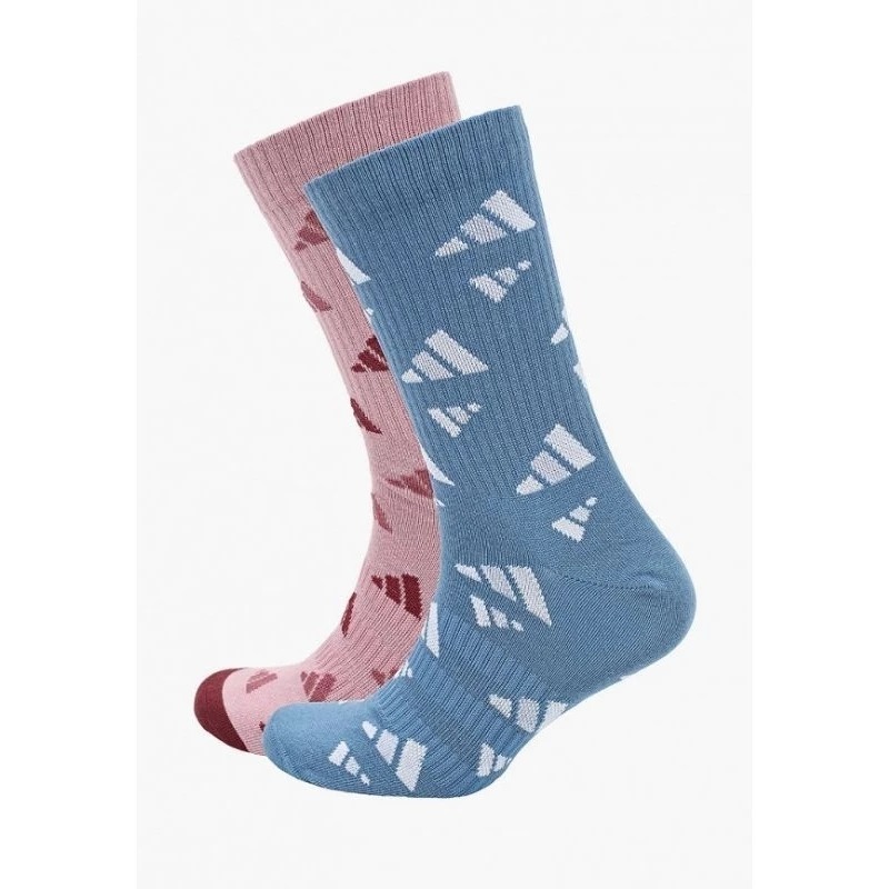 小朋友 adidas Unisex Crew Aop 2pp Socks 二色一組 襪子-細節圖4