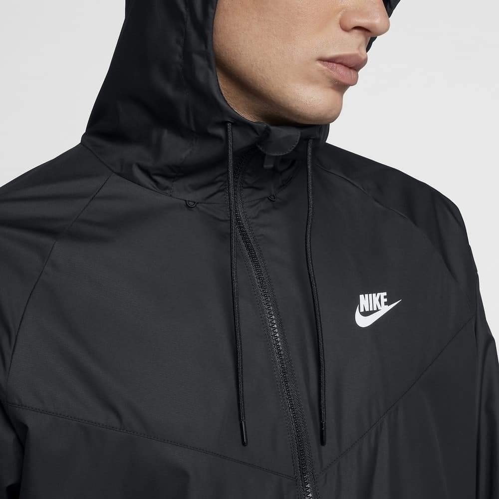 男子 Nike Windrunner Hooded Jacket 黑色 風行者 防風 連帽外套-細節圖4