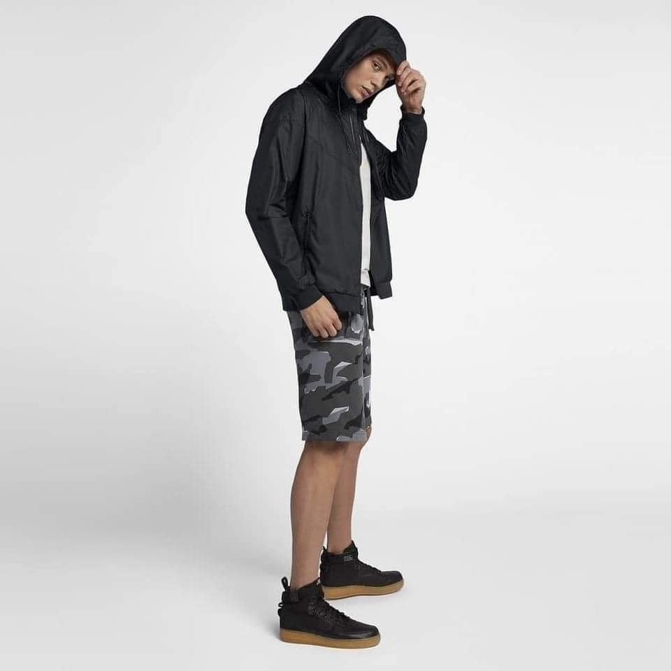 男子 Nike Windrunner Hooded Jacket 黑色 風行者 防風 連帽外套-細節圖9