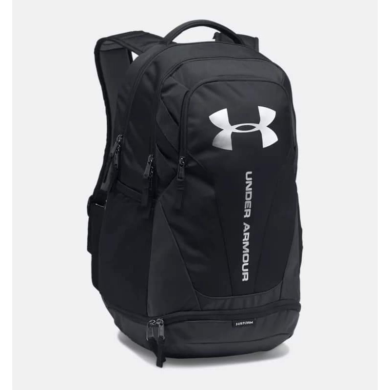 UA Hustle 3.0 Backpack 黑色 防潑水可放15英吋筆電 底層可放鞋 雙肩背包-細節圖3