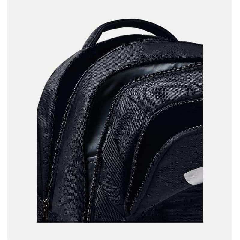 UA Hustle 3.0 Backpack 黑色 防潑水可放15英吋筆電 底層可放鞋 雙肩背包-細節圖4