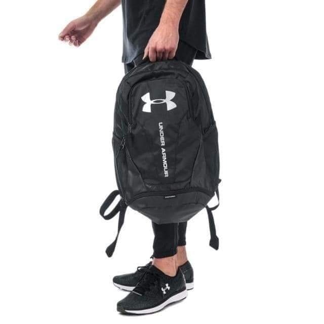 UA Hustle 3.0 Backpack 黑色 防潑水可放15英吋筆電 底層可放鞋 雙肩背包-細節圖11