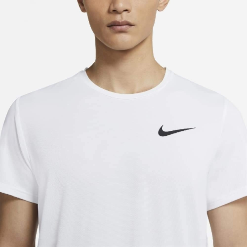 男子 Nike Pro Dri-Fit 白色 基本款 吸濕排汗 訓練 短袖上衣