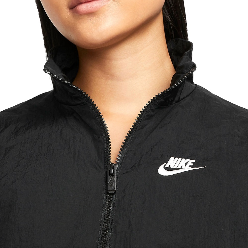 女款 Nike NSW Essential Windrunner 立領 抽繩 寬鬆 風衣 夾克 外套-細節圖5