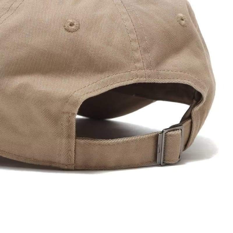 NIKE CLUB CAP 刺繡LOGO 可調式 棒球帽 運動帽 遮陽帽 老帽 卡其-細節圖7