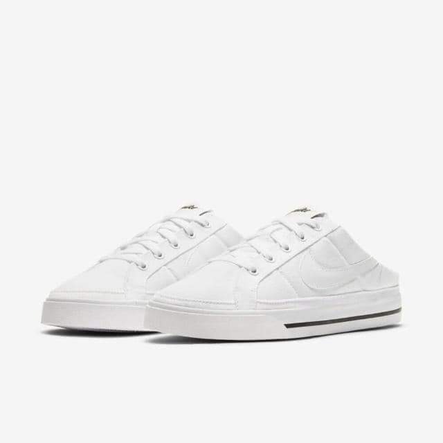 女款 NIKE WMNS COURT LEGACY MULE 白 穆勒鞋 帆布鞋 懶人鞋 休閒鞋-細節圖2