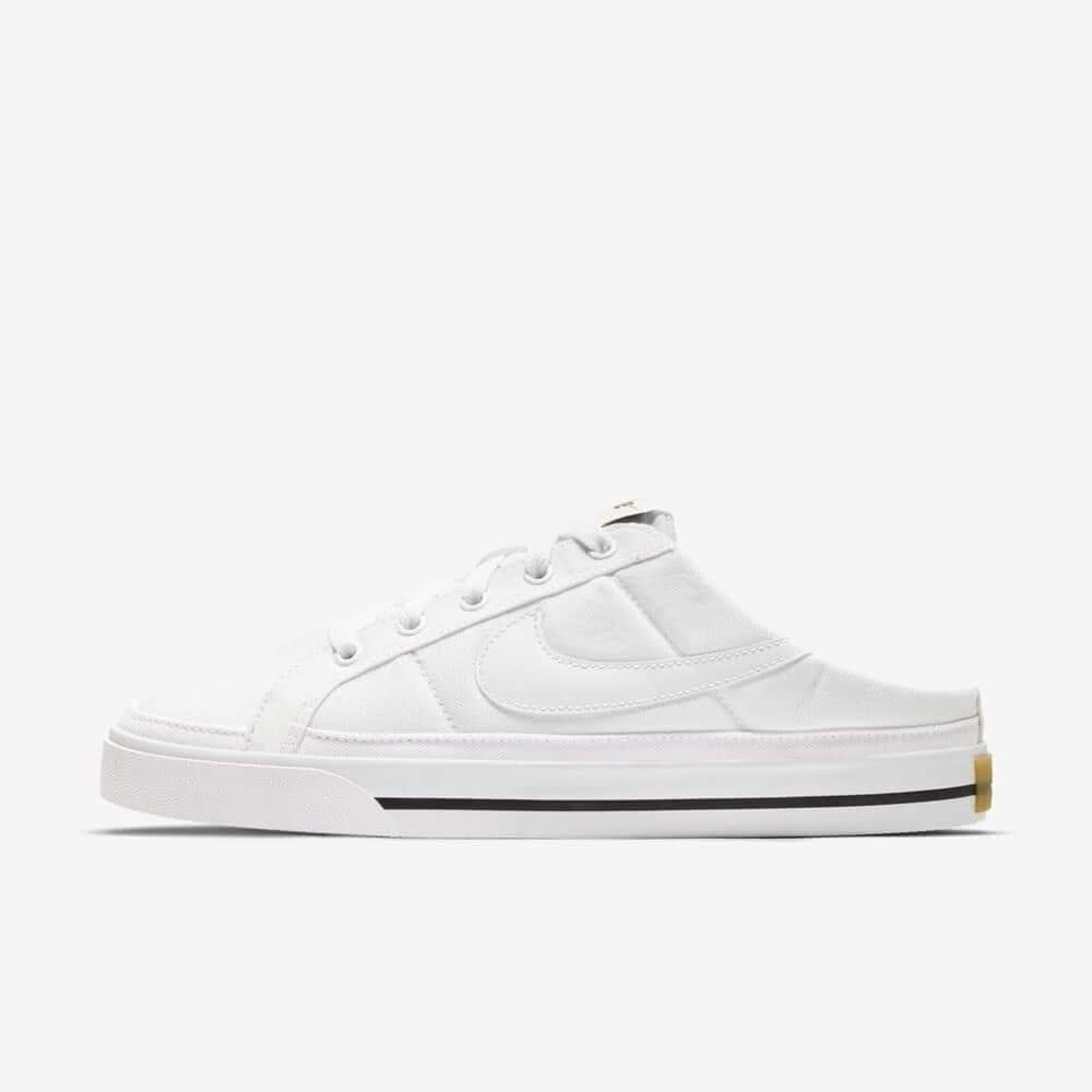 女款 NIKE WMNS COURT LEGACY MULE 白 穆勒鞋 帆布鞋 懶人鞋 休閒鞋-細節圖3