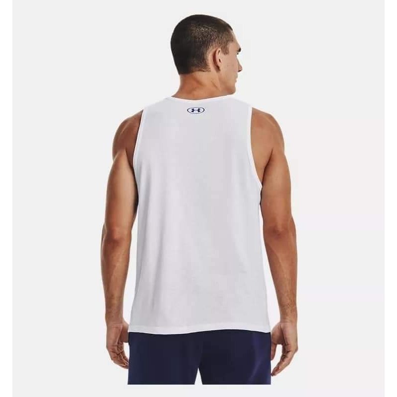男子 UA SPORTSTYLE LOGO TANK 運動背心 美版偏大-細節圖2