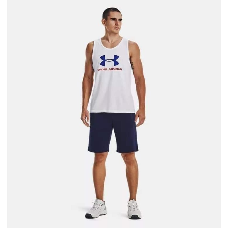 男子 UA SPORTSTYLE LOGO TANK 運動背心 美版偏大-細節圖6