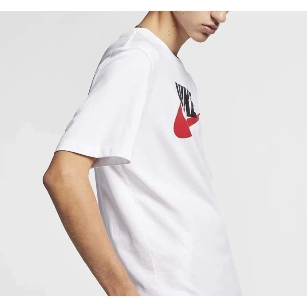 男子 NIKE AS M NSW TEE ICON FUTURA 白色 棉質 短袖上衣-細節圖3