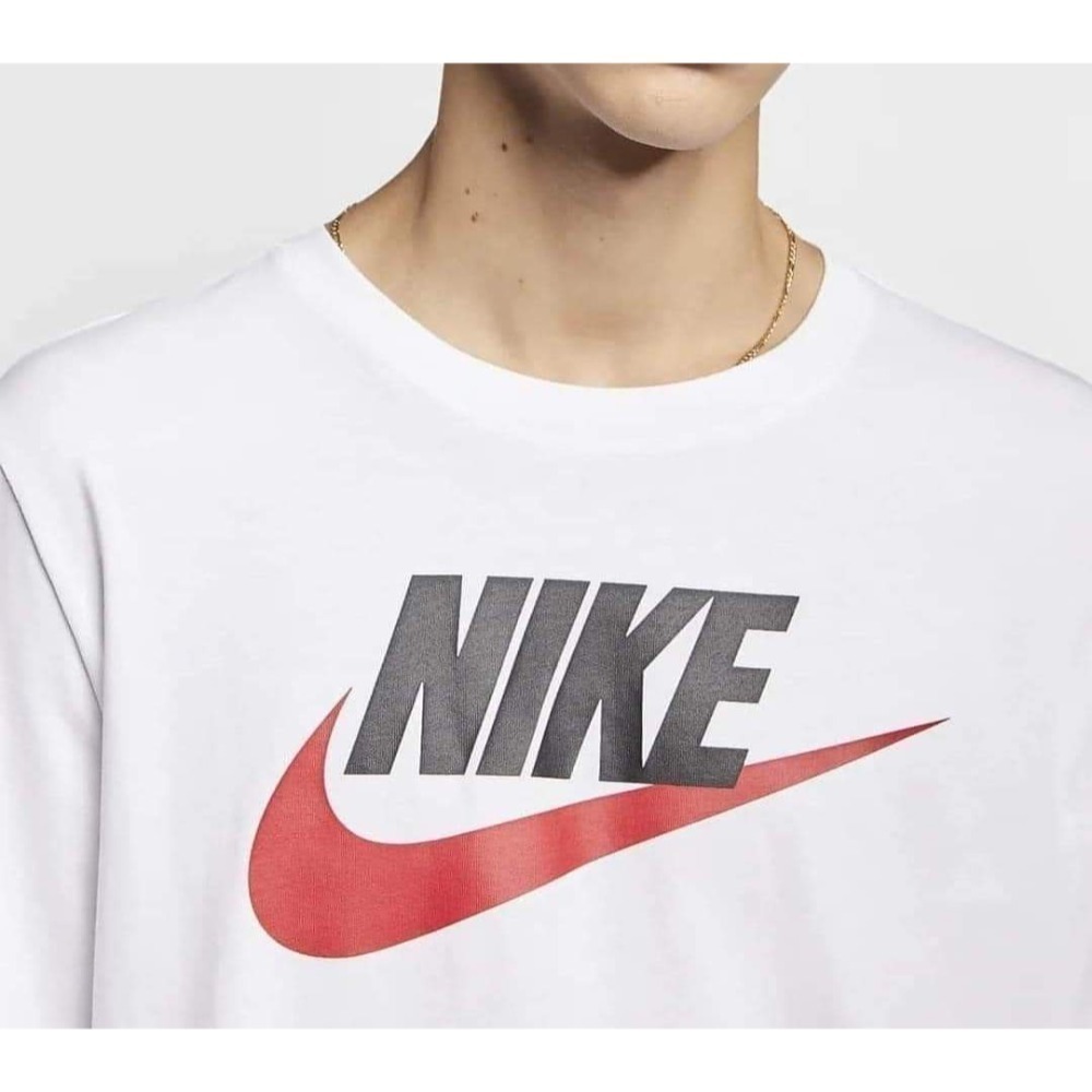 男子 NIKE AS M NSW TEE ICON FUTURA 白色 棉質 短袖上衣-細節圖4