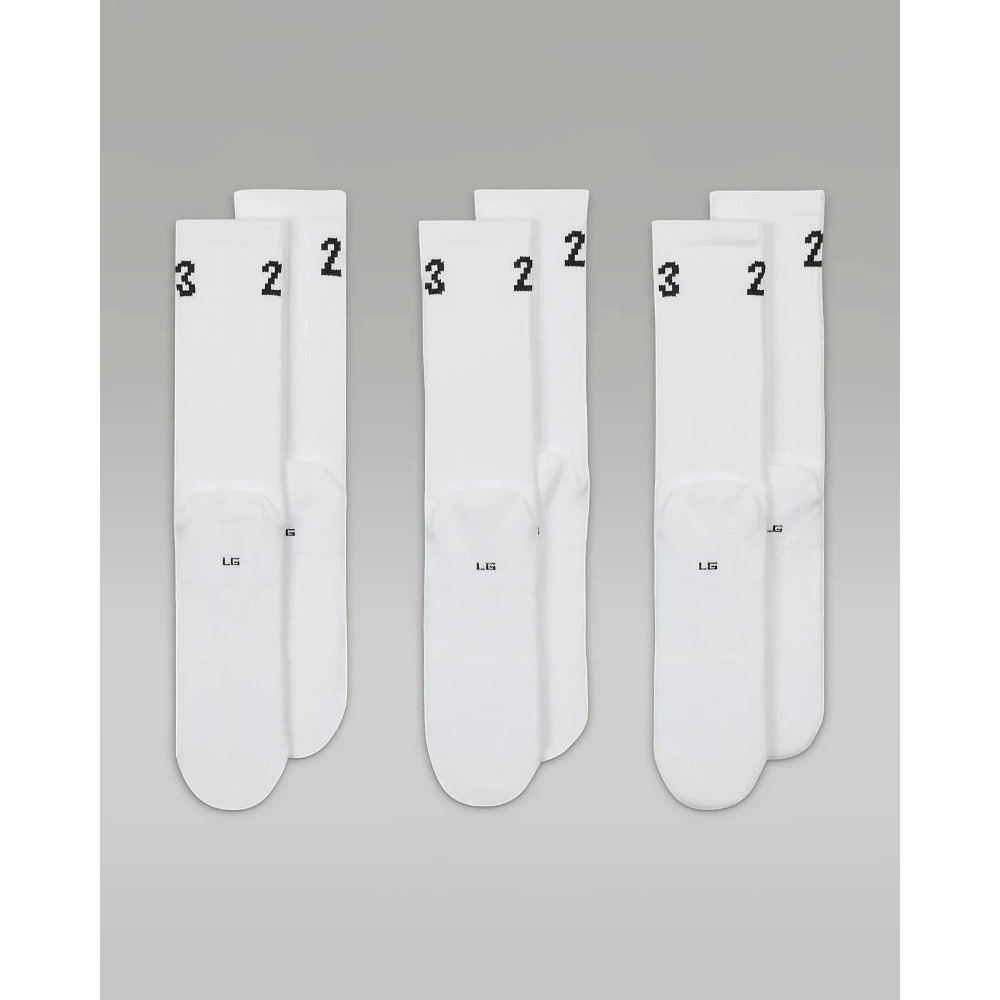 JORDAN ESSENTIALS CREW SCOKS 白色 厚底 運動襪 DA5718-100-細節圖3