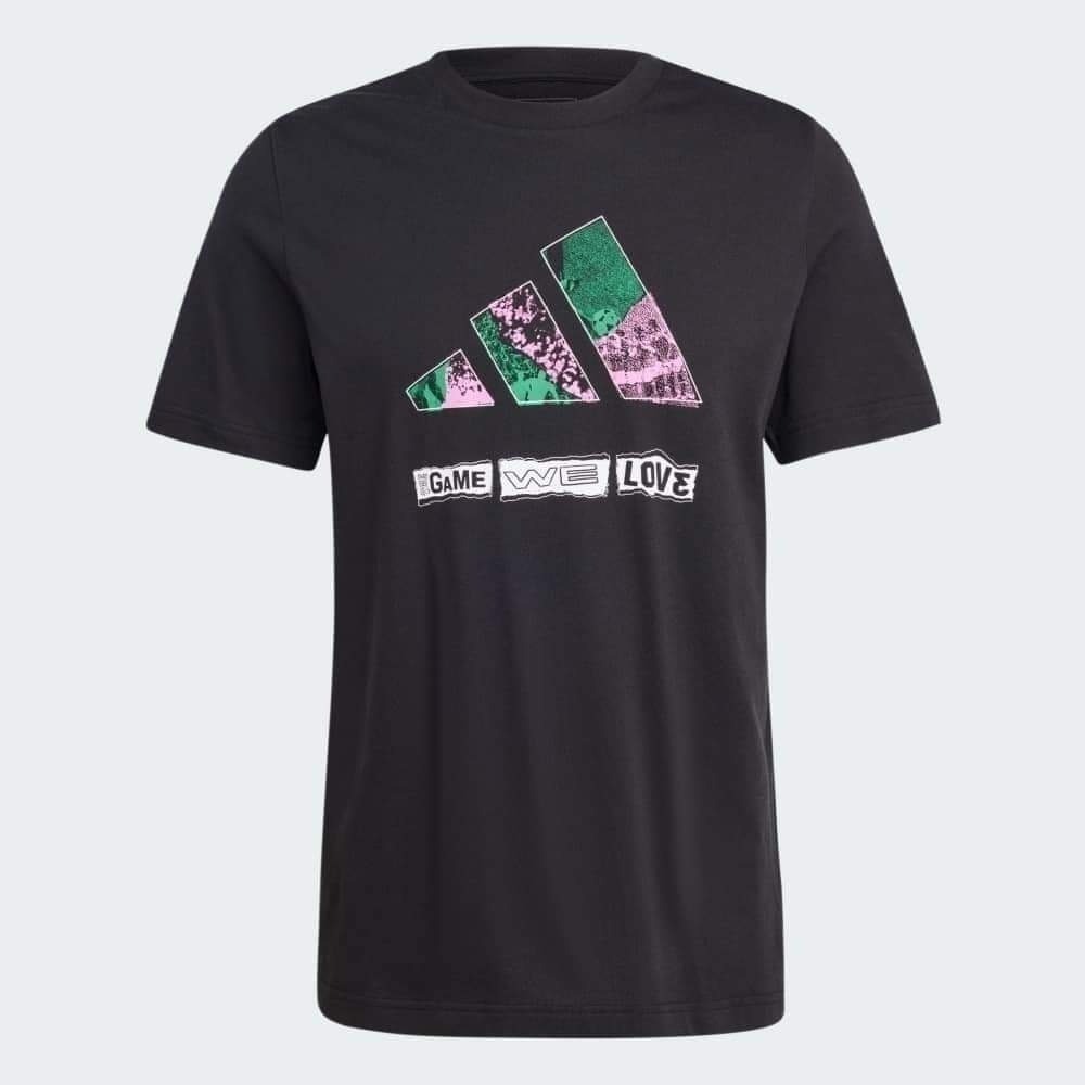 男子 ADIDAS MANTRA GAME 棉質 短袖上衣 黑-細節圖2