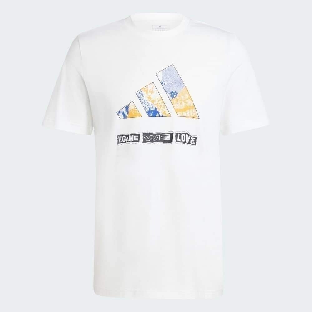 男子 ADIDAS MANTRA GAME 棉質 短袖上衣 白色-細節圖2