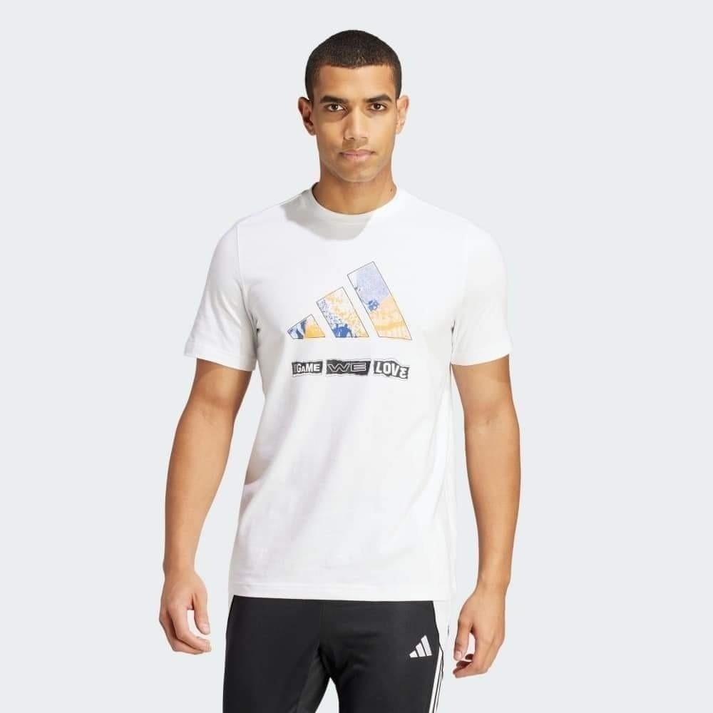 男子 ADIDAS MANTRA GAME 棉質 短袖上衣 白色-細節圖7