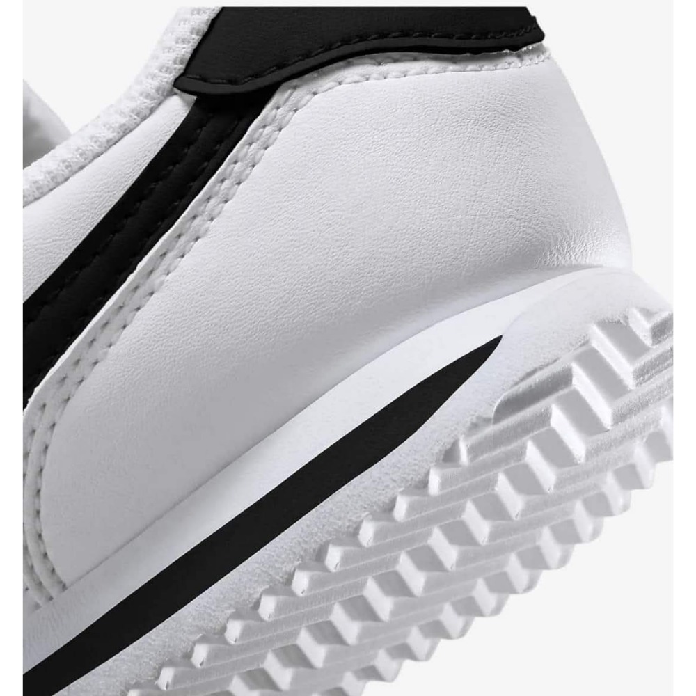 童款 Nike Cortez Basic 白黑 經典 復古 魔鬼氈 阿甘鞋 休閒鞋-細節圖9