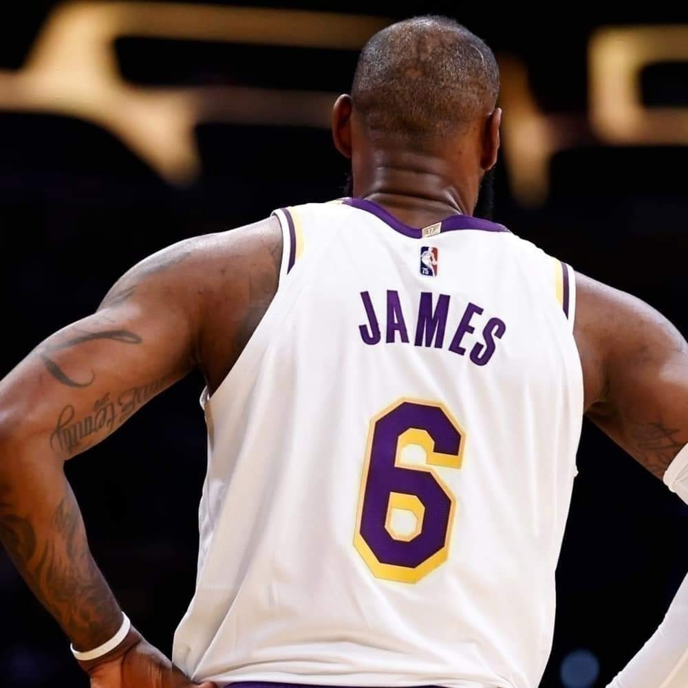 男子 NIKE NBA Los Angeles Lakers Swingman  LEBRON 湖人隊 6號球衣-細節圖2