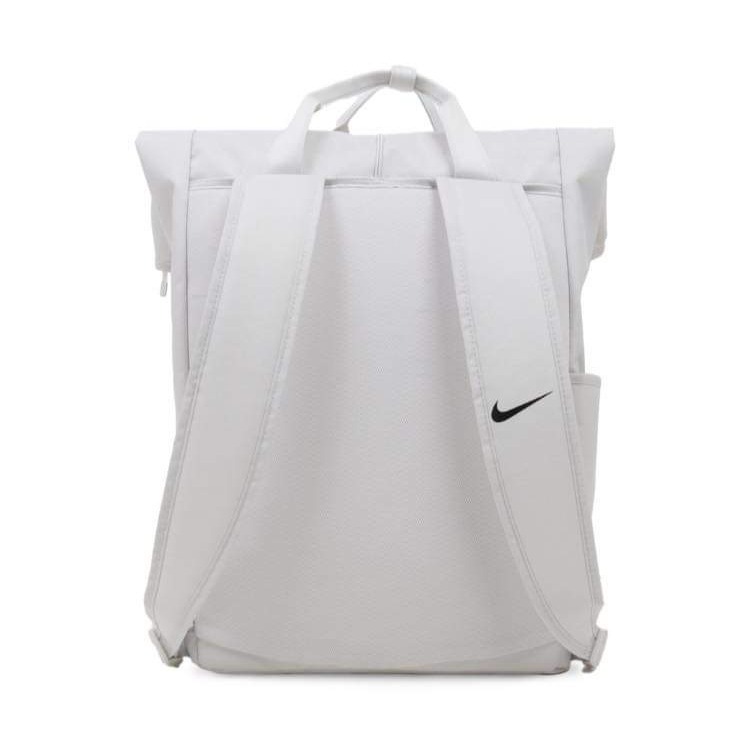 男女款NIKE JDI BACKPACK 灰橘 大空間 軟墊 雙肩包 運動包 後背包-細節圖2