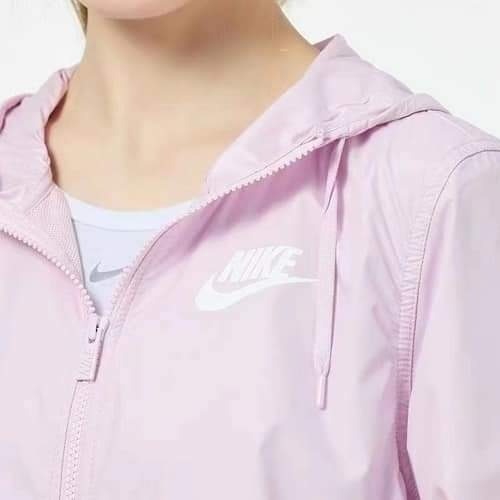 女子 NIKE AS W NSW RPL ESSNTL WVN JKT 粉色 防風 連帽外套-細節圖2