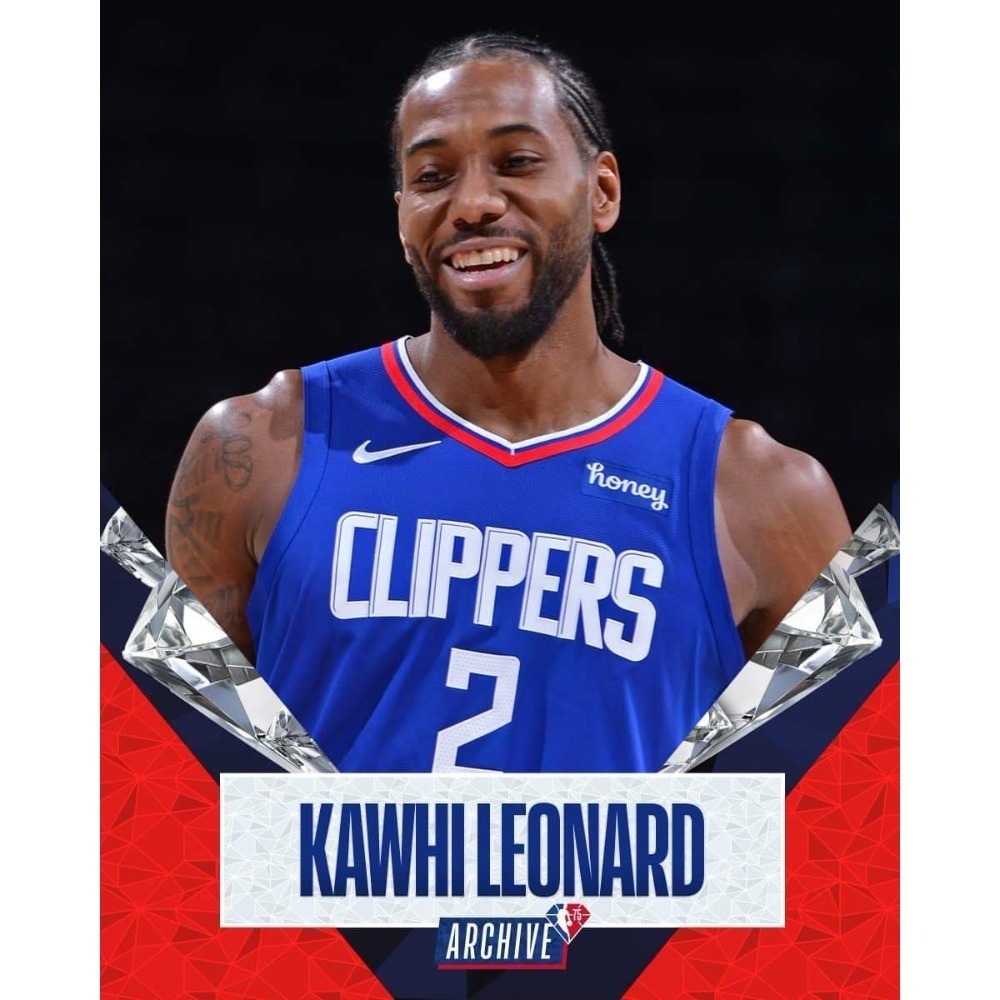 NBA Swingman LA Clippers #2 75週年 鑽石標 無贊助標 快艇隊 球迷版球衣-細節圖6