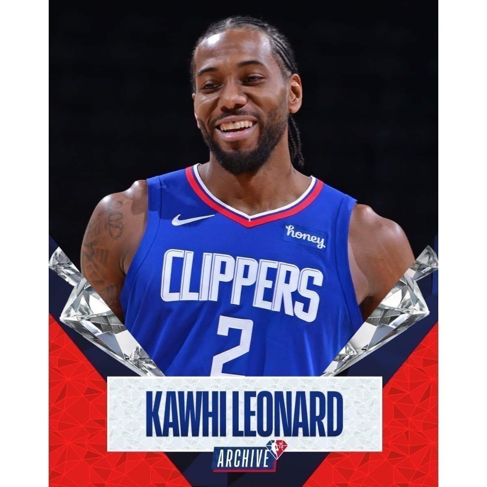 NBA Swingman LA Clippers #2 75週年 鑽石標 無贊助標 快艇隊 球迷版球衣-細節圖6