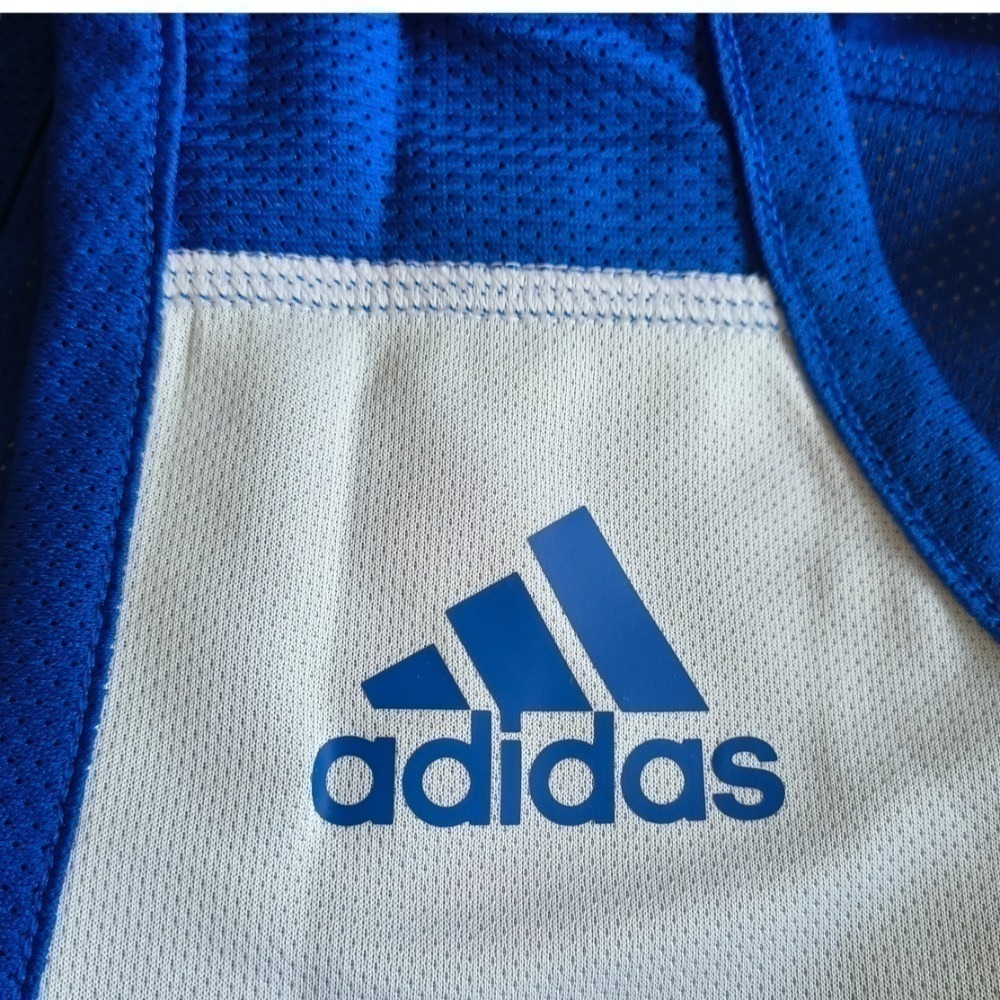 男子 ADIDAS 3G SPEE REV JRS 愛迪達 藍白 雙面穿 吸濕排汗 籃球背心-細節圖3