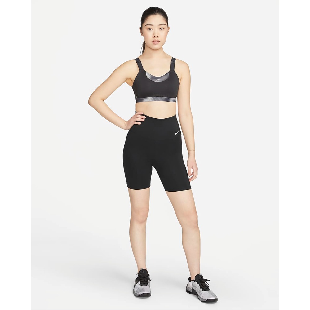 女款 Nike Dri-FIT One 高腰 18 公分自行車短褲-細節圖7