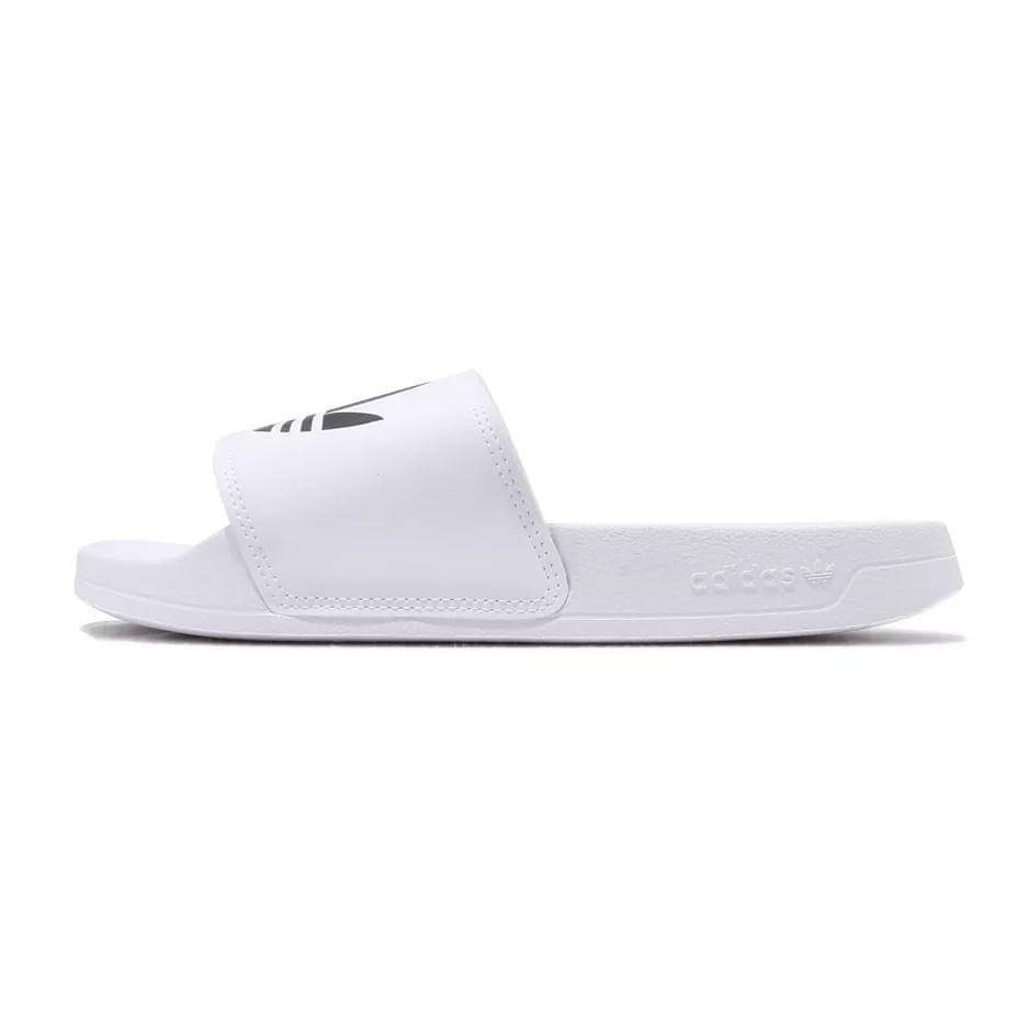 男款 ADIDAS ADILETTE LITE 愛迪達 三葉草 白色 運動拖鞋-細節圖5