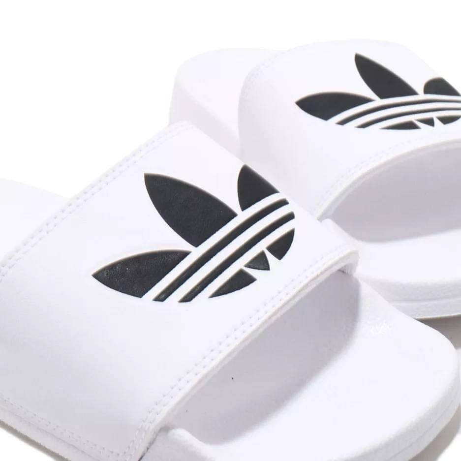 男女款 ADIDAS ADILETTE LITE 愛迪達 三葉草 白色 運動拖鞋-細節圖2