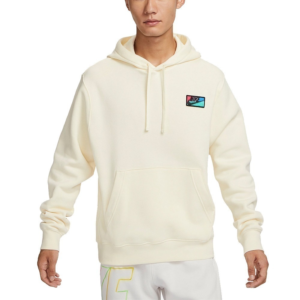 Nike AS M NK CLUB+ BB PO HD 淡黃 刷毛 保暖 連帽上衣 定價2180-細節圖2