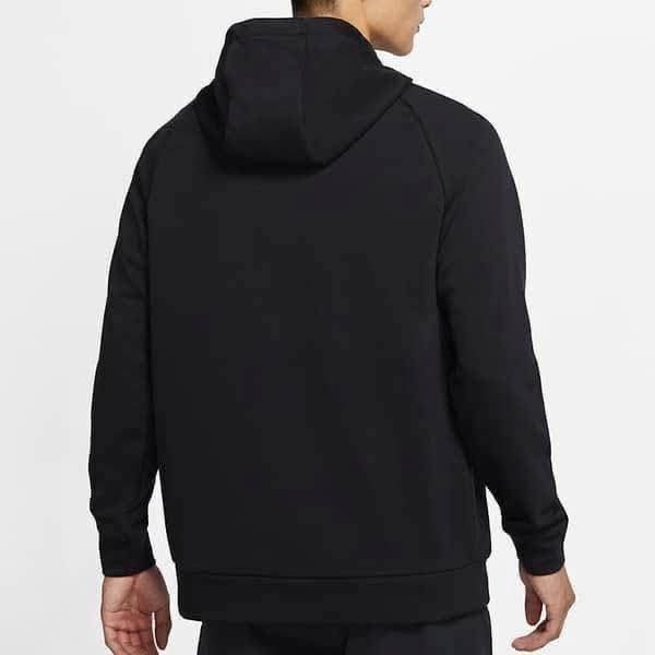 男子 Nike AS M DF HDIE PO SWSH 大勾 毛線圈 訓練 連帽長袖上衣 黑色-細節圖4