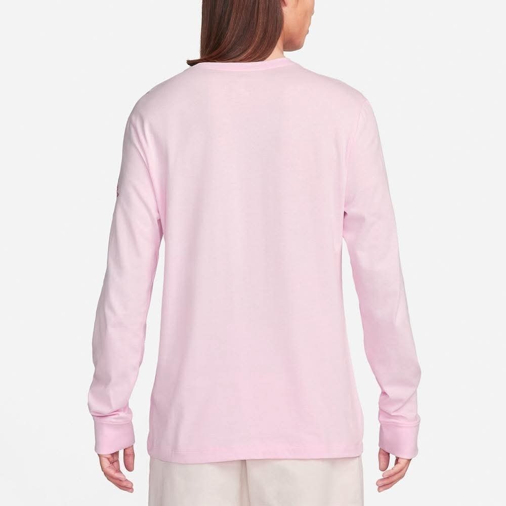 男子 NIKE SPORTSWEAR LONG-SLEEVE T-SHIRT 情人節 愛神邱比特 薄款 長袖上衣 粉色-細節圖3