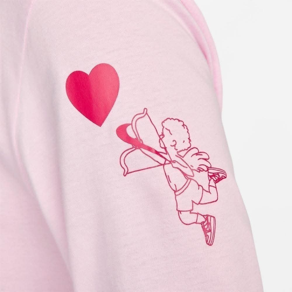 男子 NIKE SPORTSWEAR LONG-SLEEVE T-SHIRT 情人節 愛神邱比特 薄款 長袖上衣 粉色-細節圖4