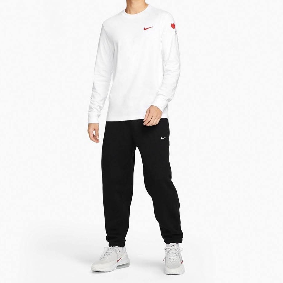 男子 NIKE SPORTSWEAR LONG-SLEEVE T-SHIRT 情人節 愛神邱比特 薄款 長袖上衣 白色-細節圖5