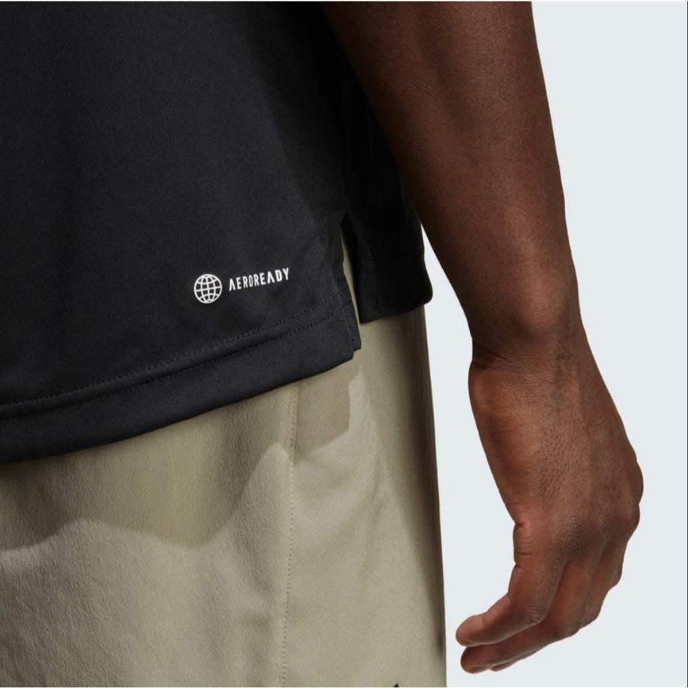 男子 ADIDAS CULB 3STR POLO 黑色 吸濕排汗 短袖POLO衫 定價1290-細節圖6