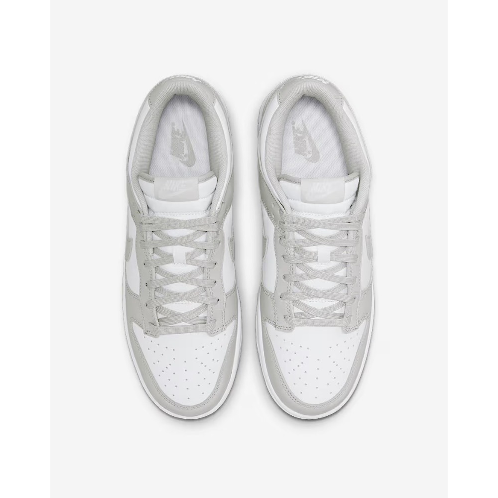 男款 NIKE DUNK LOW RETRO 白灰 經典 復古 休閒鞋-細節圖4