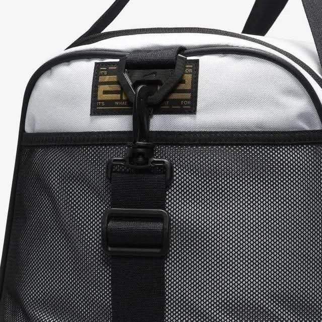 Nike Hoops Elite Duffle Bag 白黑金 大容量 菁英 氣墊 健身包 肩側包 旅行袋-細節圖7