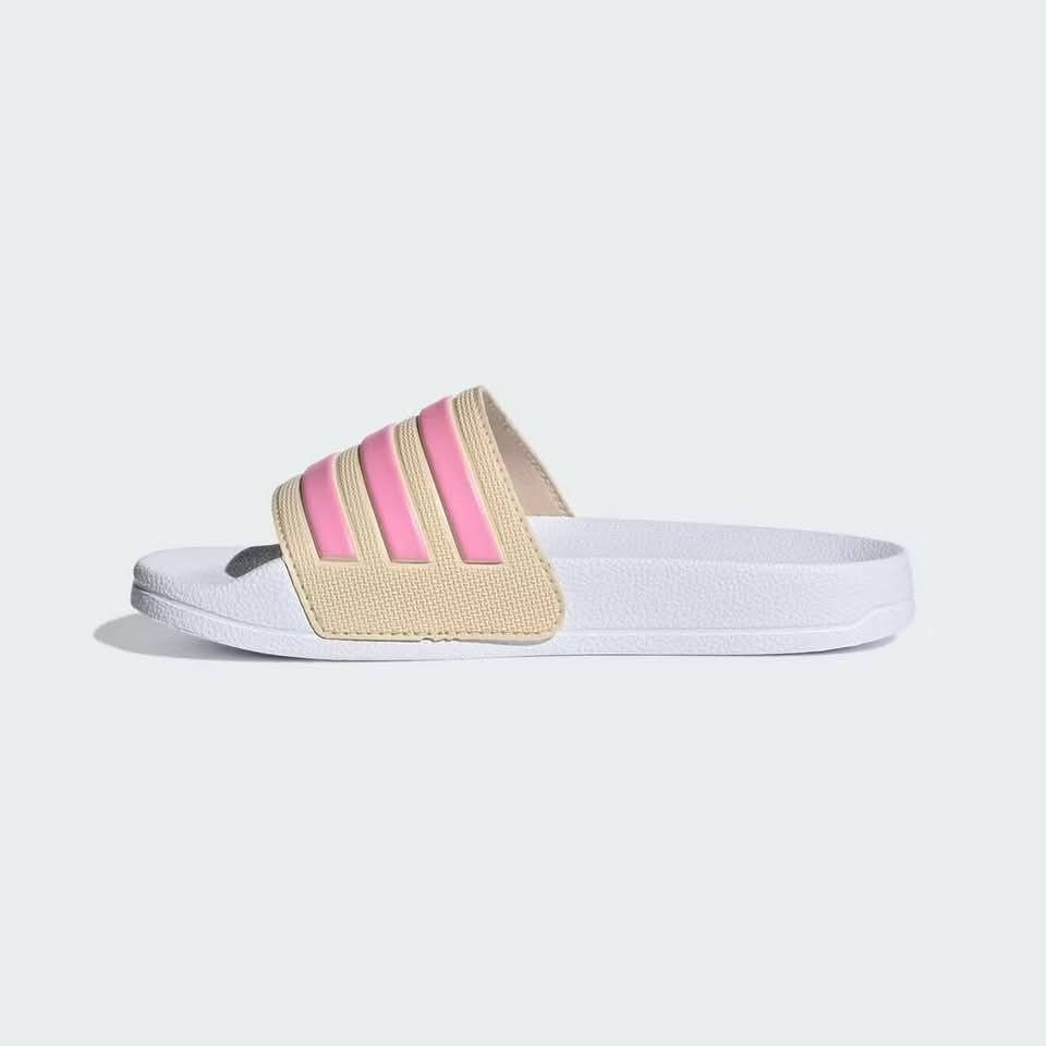 兒童 adidas  Adilette Shower K  粉 白  一片拖 涼拖鞋  定價690-細節圖5
