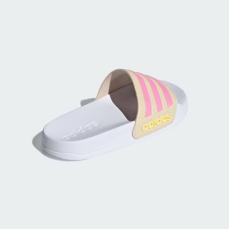 兒童 adidas  Adilette Shower K  粉 白  一片拖 涼拖鞋  定價690-細節圖6