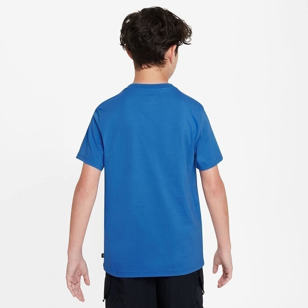 童款 NIKE K NSW TEE SB MASCOT 藍色 棉質 短袖上衣 定價880-細節圖3