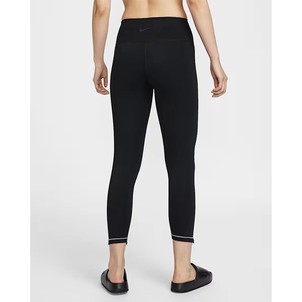 女子Nike One Rib 黑色 吸濕排汗 高腰九分內搭褲 定價1980-細節圖4