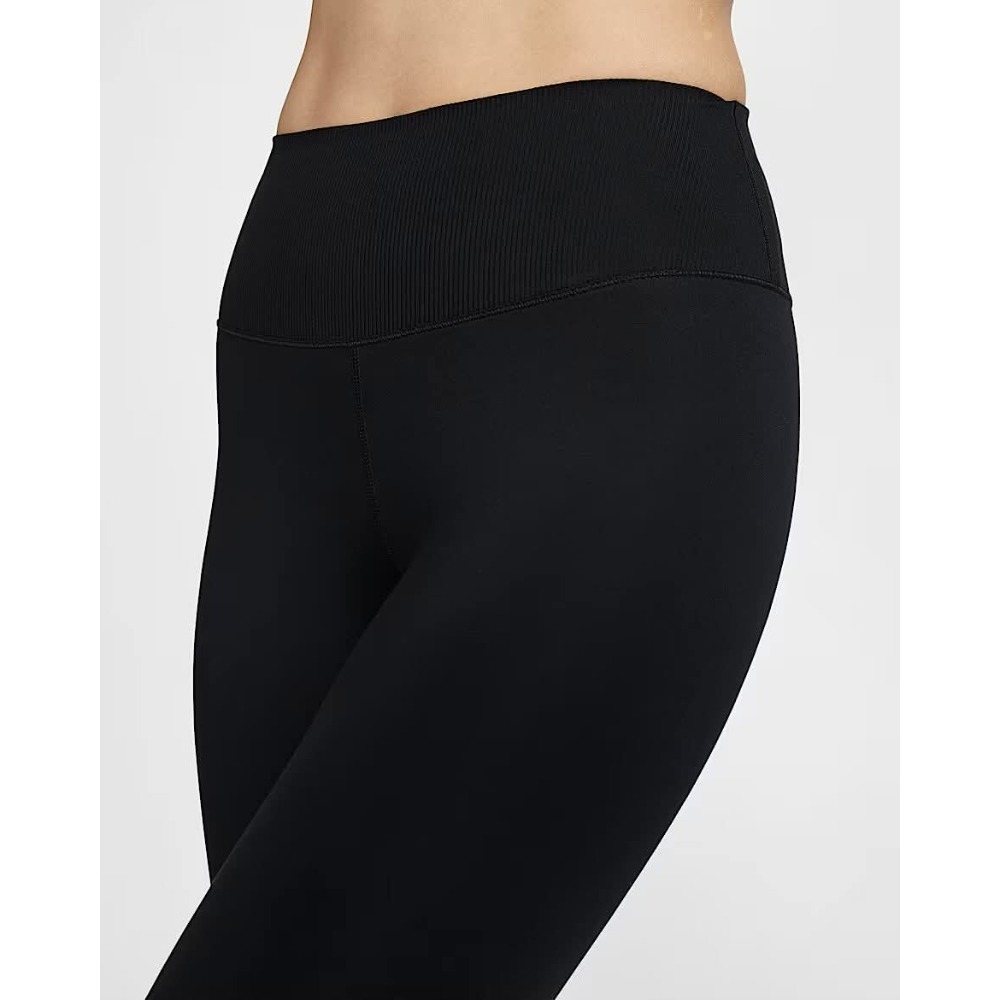 女子Nike One Rib 黑色 吸濕排汗 高腰九分內搭褲 定價1980-細節圖5