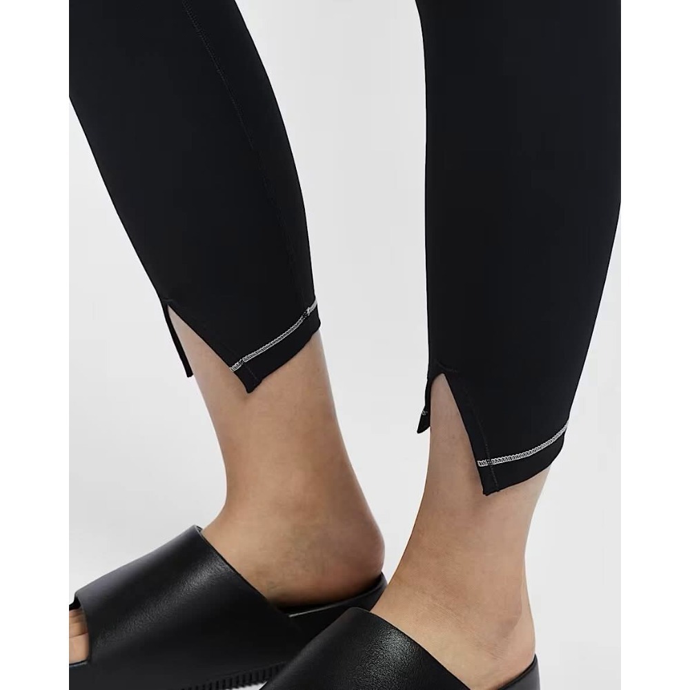 女子Nike One Rib 黑色 吸濕排汗 高腰九分內搭褲 定價1980-細節圖8