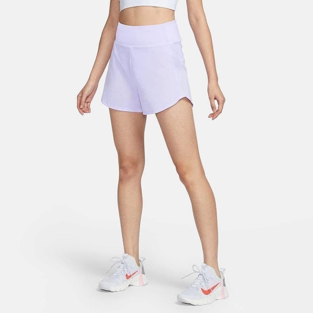 女子 NIKE AS W NK BLISS 反光LOGO 吸濕排汗 彈性 慢訓練短褲-細節圖5
