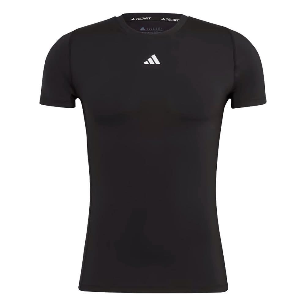 男子 ADIDAS TECHFIT 黑色 吸濕排汗 訓練 短袖緊身上衣 定價1090-細節圖5