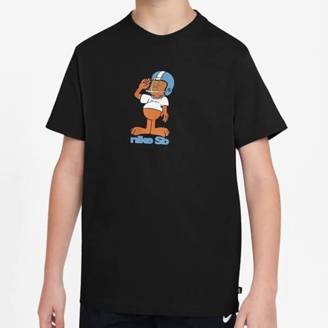 童款 NIKE K NSW TEE SB MASCOT 棉質 短袖上衣 黑色 定價880
