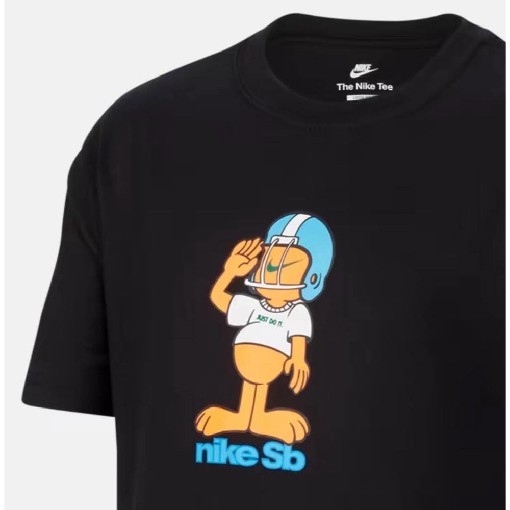 童款 NIKE K NSW TEE SB MASCOT 棉質 短袖上衣 黑色 定價880-細節圖2