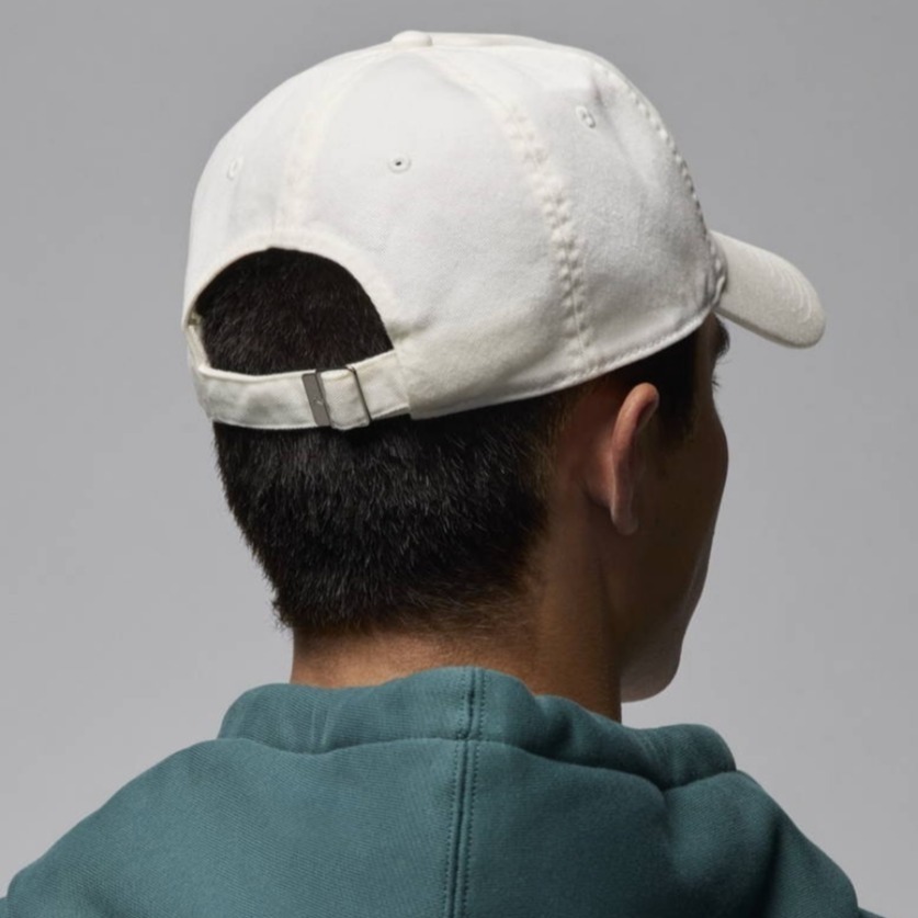 NIKE J CLUB CAP US CB FLT PATCH 可調式 休閒帽  白色-細節圖6