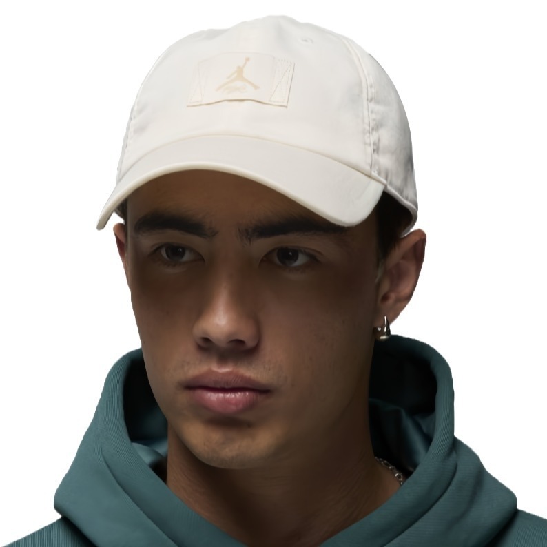 NIKE J CLUB CAP US CB FLT PATCH 可調式 休閒帽  白色-細節圖7