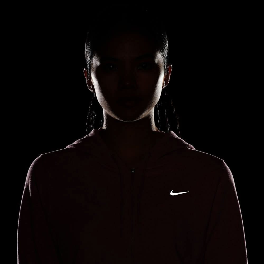 女子 NIKE AS W NK ONE DF FZ HOODIE LBR 粉色 法國毛線圈 吸濕排汗 訓練 連帽外套-細節圖6
